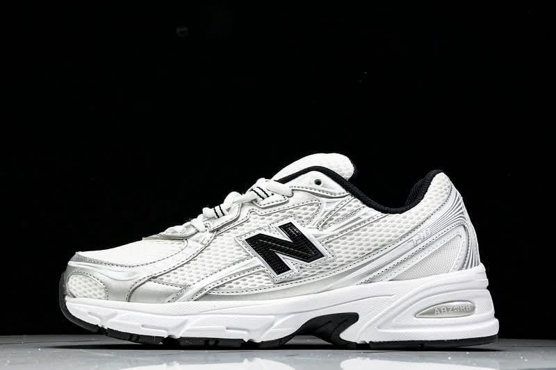 White Silver Metallic Navy