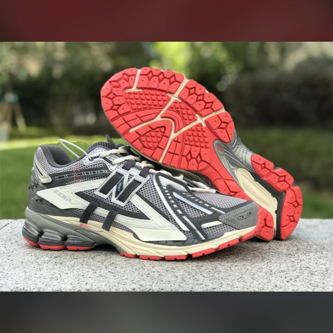 Slate Grey Drift Red