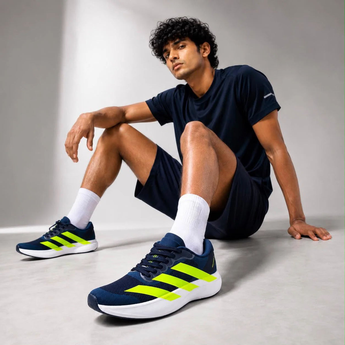 ADIZERO EVO SL AZUL MARINO NEON