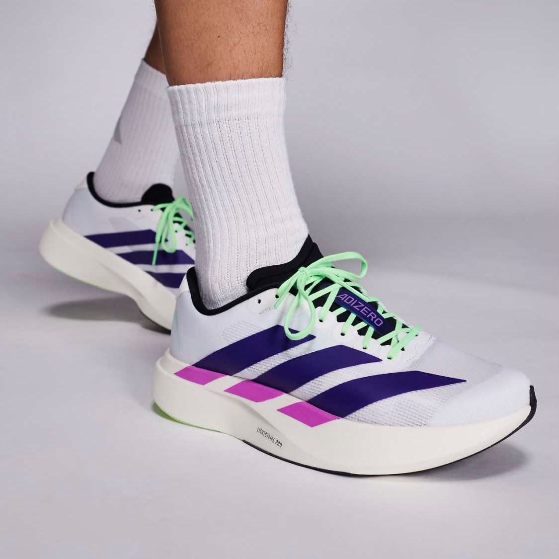 ADIZERO EVO SL BLANCO MORADO